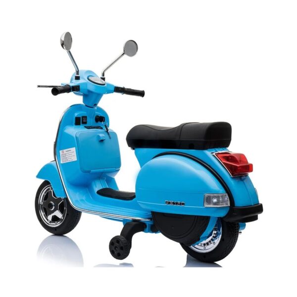 VESPA® 12V ELECTRIC RIDE ON MOTORBIKE BLUE PX150 KOUREAS TOYS