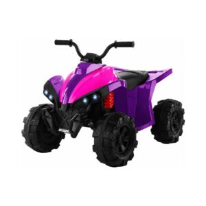 12V 4Ah 4 WHEEL CHILDREN’S ELECTRIC MOTORBIKE ATV PURPLE/PINK HM1588 KOUREAS TOYS