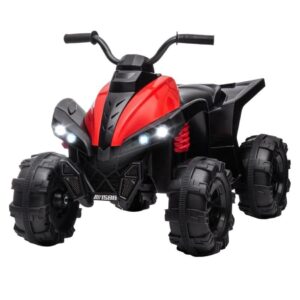 12V 4Ah 4 WHEEL CHILDREN’S ELECTRIC MOTORBIKE ATV RED HM1588 KOUREAS TOYS