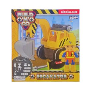 KIDDIELAND 065078 BUILD 'N' GO CONSTRUCTION EXCAVATOR KOUREAS TOYS