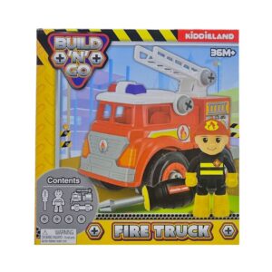 KIDDIELAND0 065185 BUILD ‘N’ GO FIRE TRUCK KOUREAS TOYS