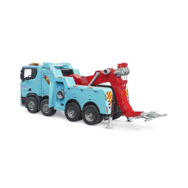 BRUDER 03553 SCANIA SUPER 560R RECOVERY AND TOWING TRUCK WITH LIGHT AND SOUND MODULE KOUREAS TOYS