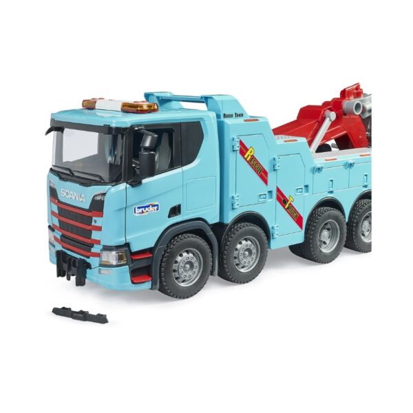 BRUDER 03553 SCANIA SUPER 560R RECOVERY AND TOWING TRUCK WITH LIGHT AND SOUND MODULE KOUREAS TOYS