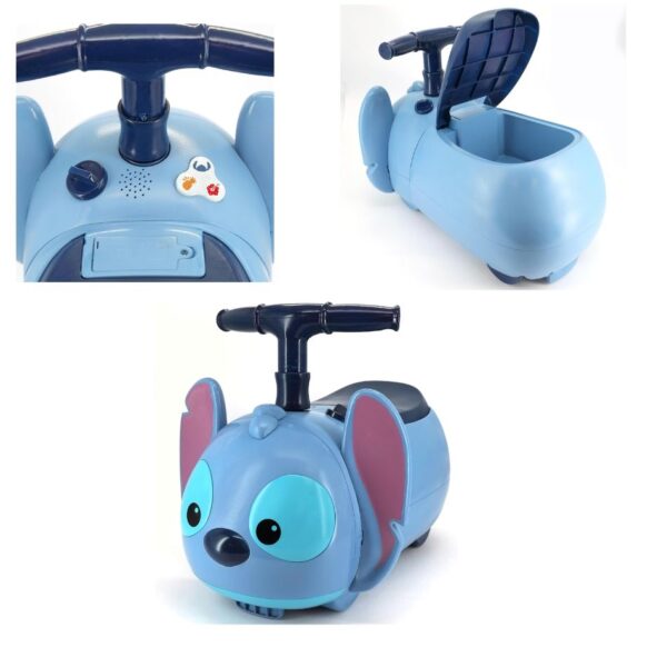 KIDDIELAND 064691 LIGHTS N SOUNDS STITCH ZOOM RIDE ON KOUREAS TOYS