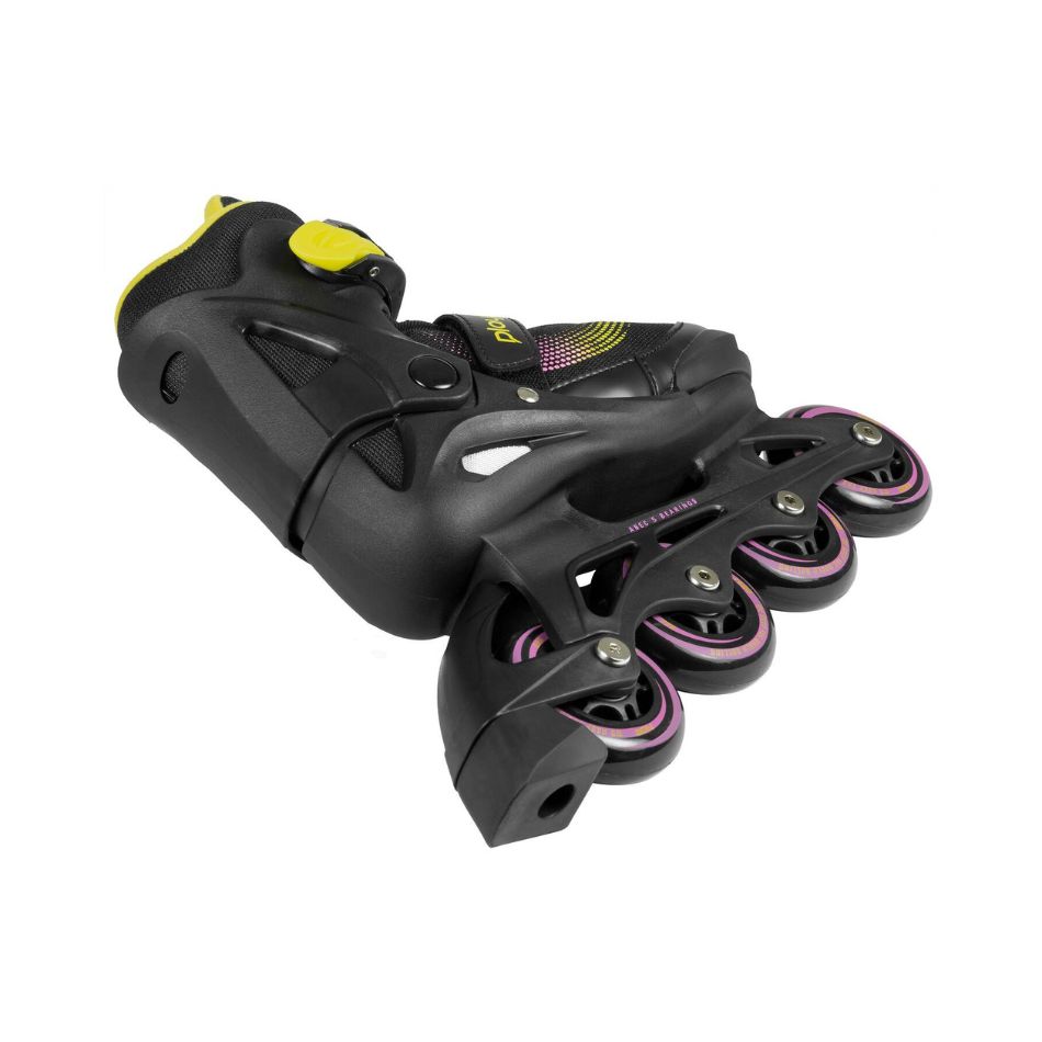 PLAYLIFE JOKER ADJUSTABLE ROLLER SKATES 31-34 BLACK/YELLOW 353386 KOUREAS TOYS