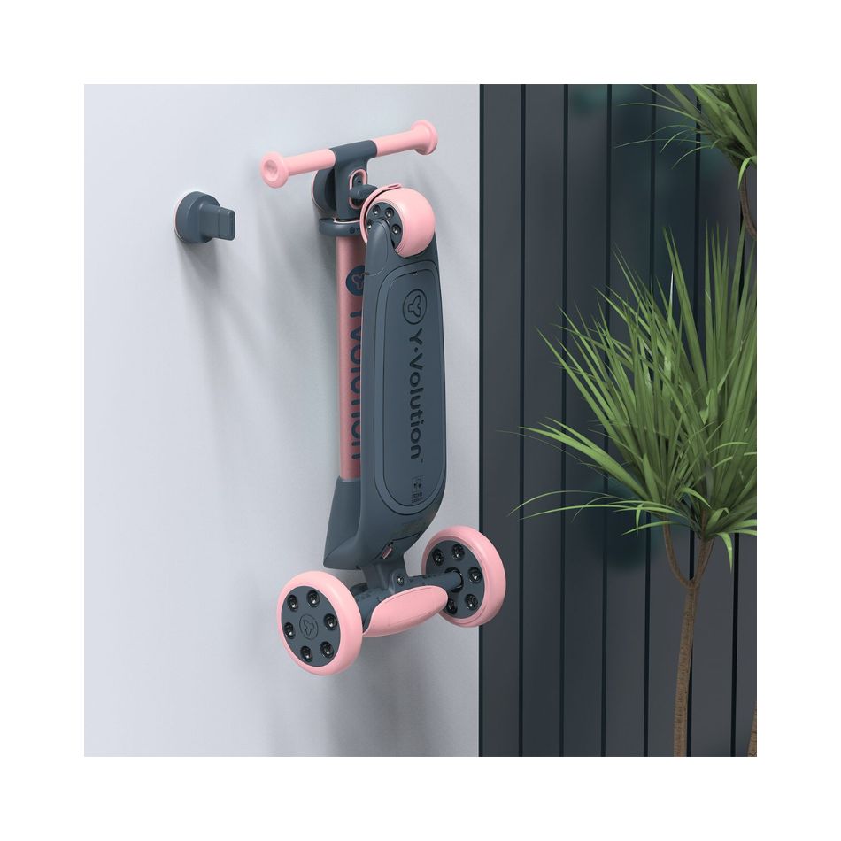 THREE-WHEELS YVOLUTION YGLIDER NUA SCOOTER PINK 40901 KOUREAS TOYS