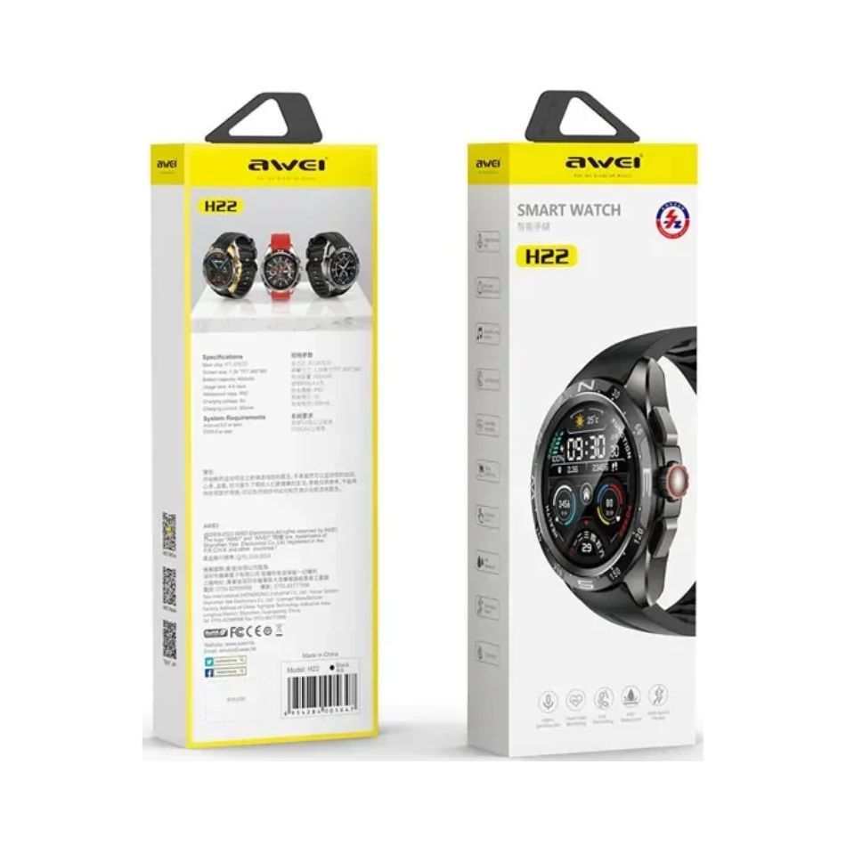 AWEI H22 SMARTWATCH BLACK KOUREAS TOYS