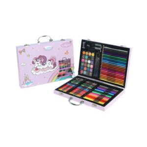 128 PCS ART SET SCHOOL MARKER & COLORED PENCIL STATIONERY KIT 80631 KOUREAS TOYS