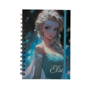 A5 SPIRAL NOTEBOOK 80 PAGES CINDERELLA, SNOW WHITE, ELSA, ARIEL KOUREAS TOYS