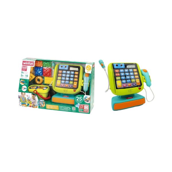 WINFUN 250402 SMART CALCULATOR CASH REGISTER SET KOUREAS TOYS