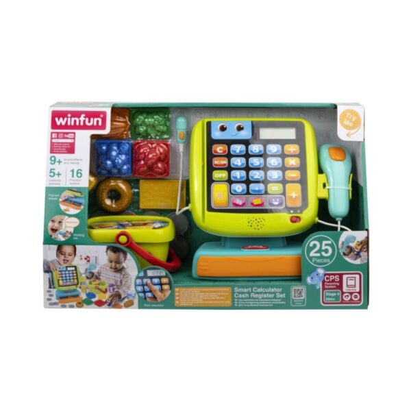 WINFUN 250402 SMART CALCULATOR CASH REGISTER SET KOUREAS TOYS