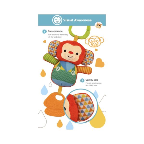 WINFUN 251205 CHIME & TEETHING LIL' MONKEY KOUREAS TOYS