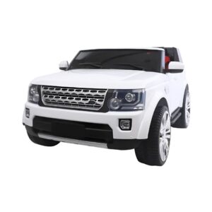24v ROVER CAR LEATHER 2 SEAT 4X4 WHITE KOUREAS TOYS