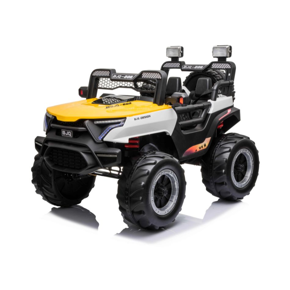 BUGGY CAR LEATHER 2 SEAT YELLOW KOUREAS TOYS