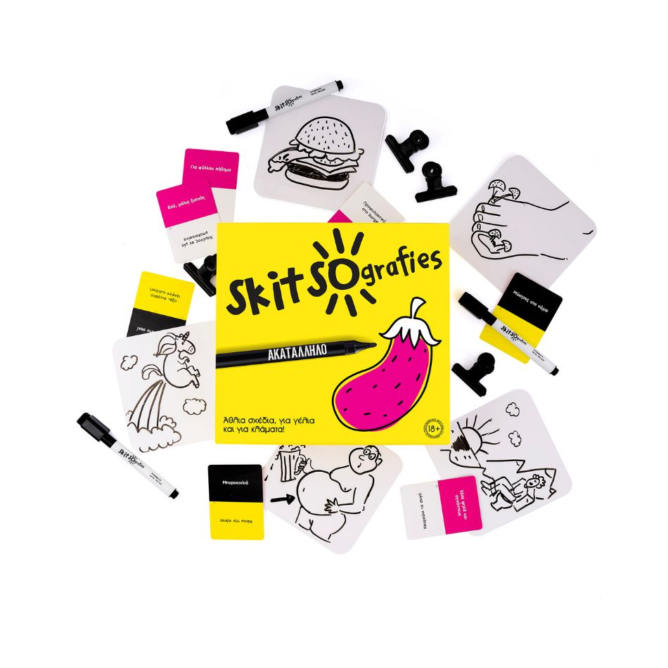 AS 24203 BOARD GAME SKITSOGRAFIES - UNCENSORED KOUREAS TOYS