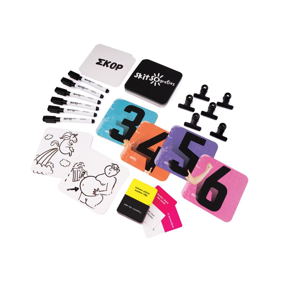 AS 24203 BOARD GAME SKITSOGRAFIES - UNCENSORED KOUREAS TOYS