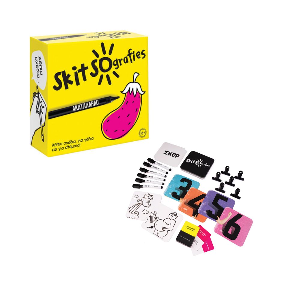 AS 24203 BOARD GAME SKITSOGRAFIES - UNCENSORED KOUREAS TOYS
