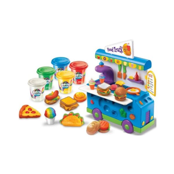 66612 CRA-Z-ART SOFTEE DOUGH FOOD TRUCK FUN KOUREAS TOYS