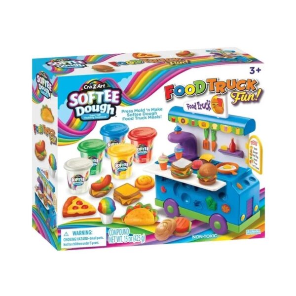66612 CRA-Z-ART SOFTEE DOUGH FOOD TRUCK FUN KOUREAS TOYS