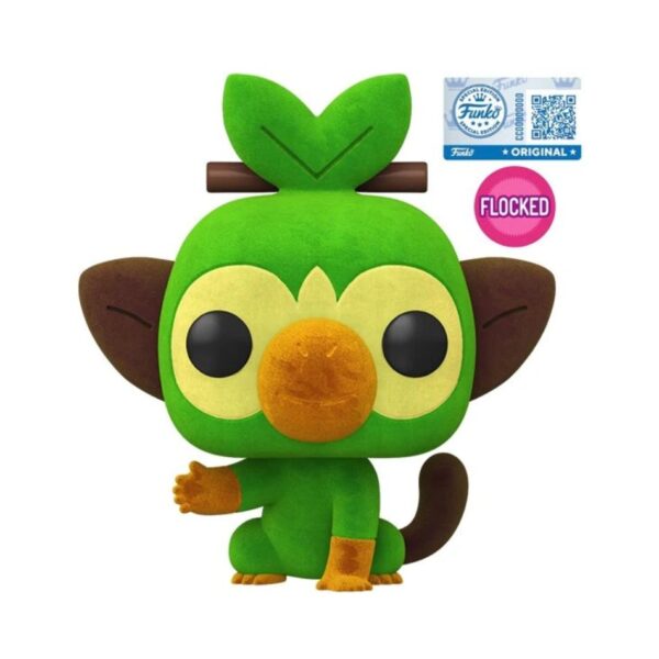 FUNKO POP! GAMES: POKEMON GROOKEY OUISTEMPO - CHIMPEP FLOCKED SPECIAL EDITION 957 KOUREAS TOYS