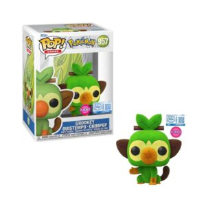 FUNKO POP! GAMES: POKEMON GROOKEY OUISTEMPO - CHIMPEP FLOCKED SPECIAL EDITION 957 KOUREAS TOYS