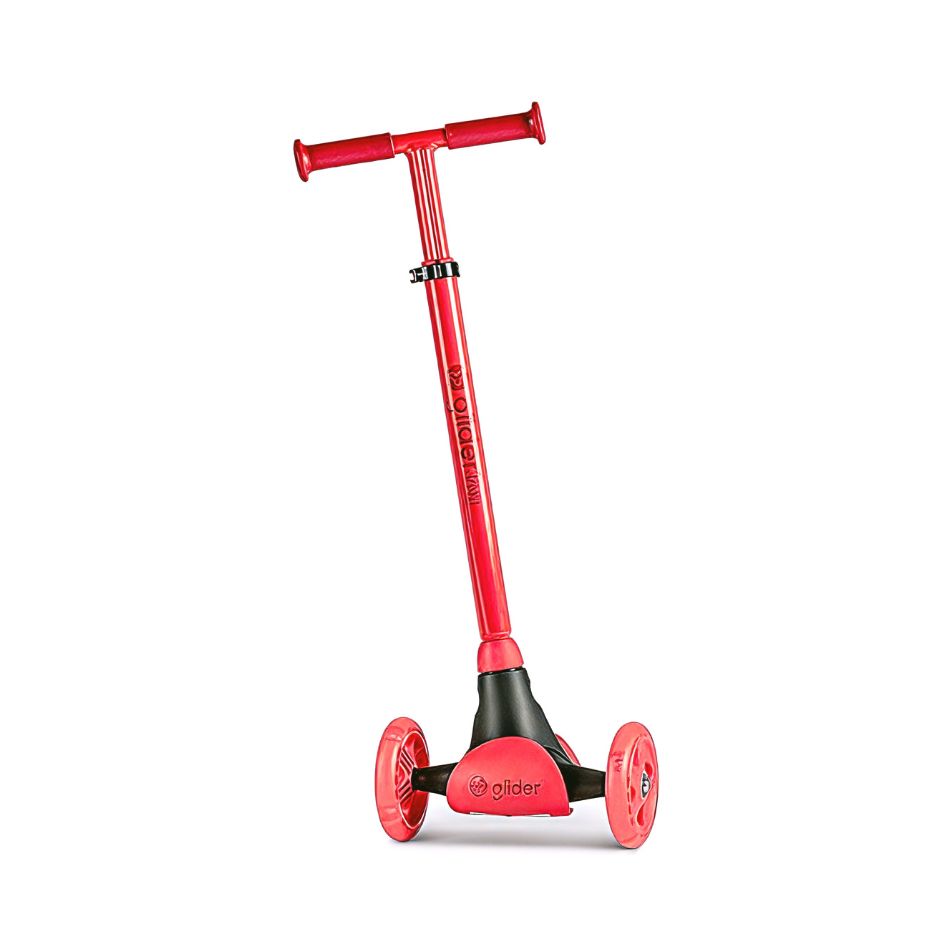 THREE-WHEELS YVOLUTION YGLIDER KIWI SCOOTER RED 40833 KOUREAS TOYS