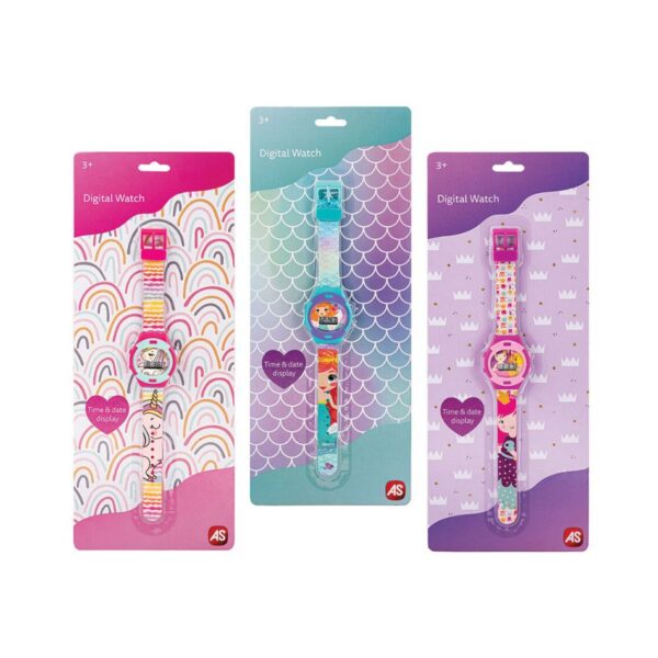 AS 64230 DIGITAL KIDS WATCH UNICORN - MERMAID - QUEEN KOUREAS TOYS