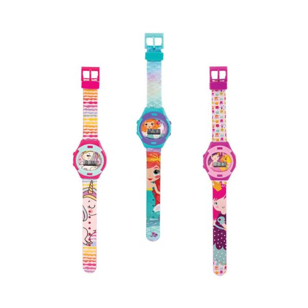 AS 64230 DIGITAL KIDS WATCH UNICORN - MERMAID - QUEEN KOUREAS TOYS