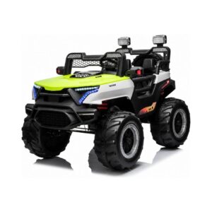 12V 7AH TWO-SEATER CHILDREN’S ELECTRIC BUGGY BH008 WITH LEATHER SEATS – GREEN KOUREAS TOYS