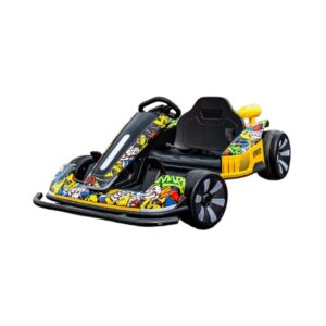 24V 360° GRAFFITI DRIFT GO KART LEATHER SEAT KOUREAS TOYS