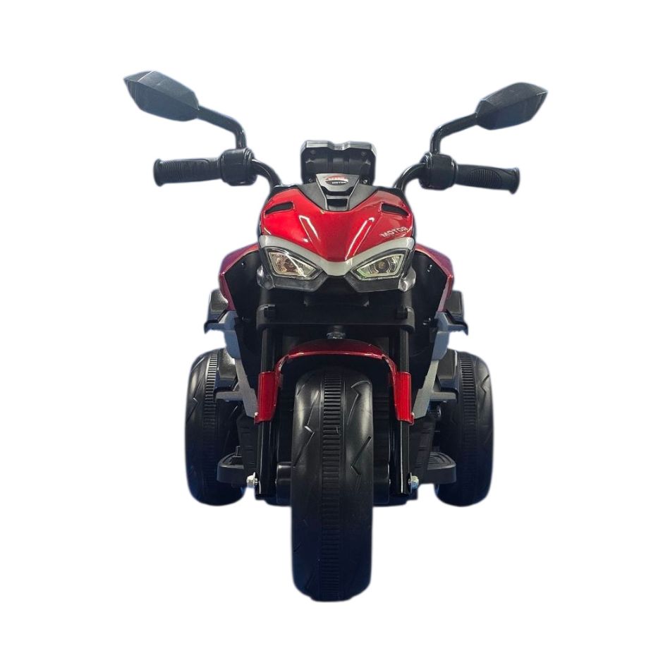 6V THREE WHEELS ELECTRIC MOTORCYCLE PEARL CHERRY RED PAINTED KOUREAS TOYS