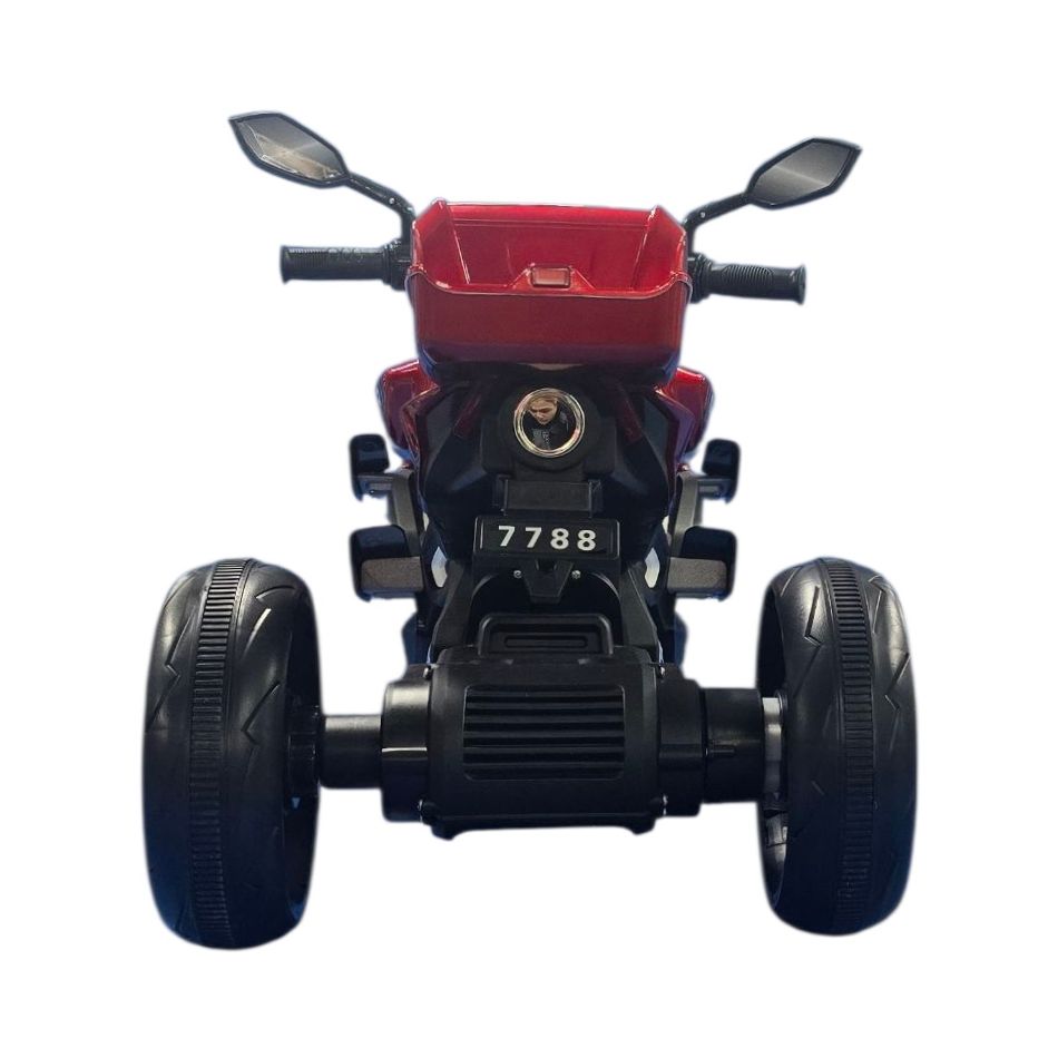 6V THREE WHEELS ELECTRIC MOTORCYCLE PEARL CHERRY RED PAINTED KOUREAS TOYS