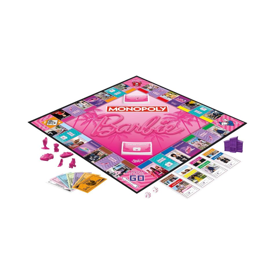 MONOPOLY BARBIE BOARD GAME – GREEK VERSION G0038 KOUREAS TOYS