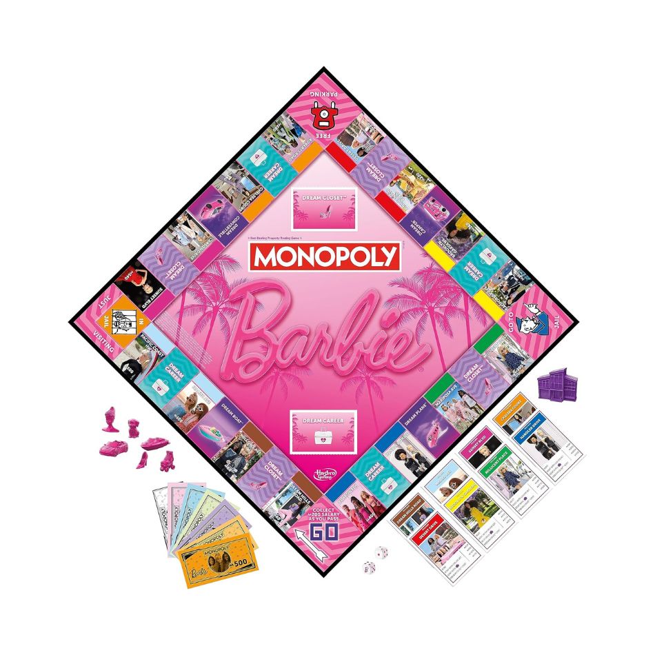 MONOPOLY BARBIE BOARD GAME – GREEK VERSION G0038 KOUREAS TOYS