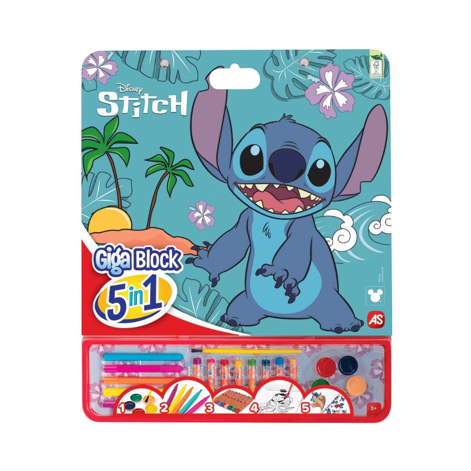 AS 62756 GIGA BLOCK DRAWING SET DISNEY STITCH 5 IN 1 KOUREAS TOYS