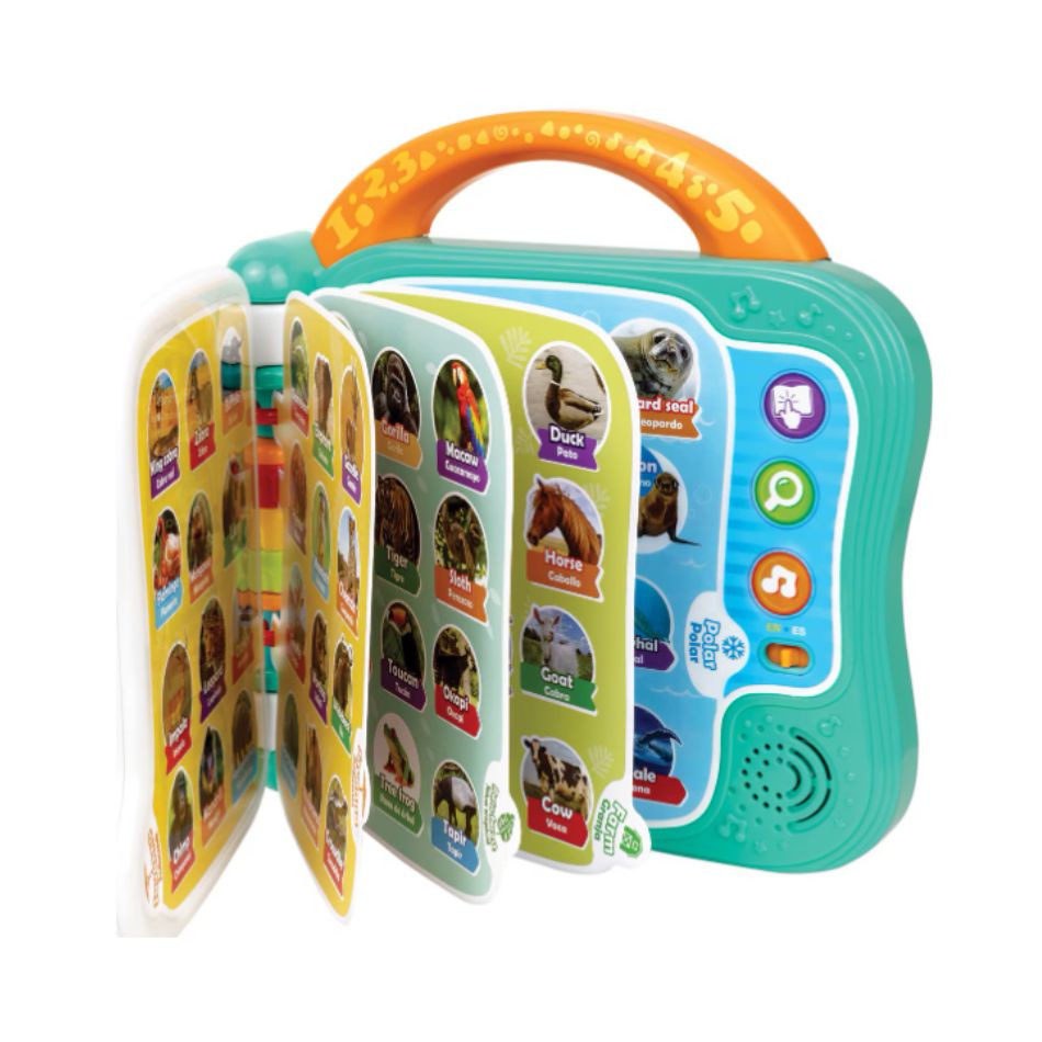 WINFUN 240402 101 BILINGUAL LEARNING BOOK - ANIMALS KOUREAS TOYS