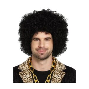 CARNIVAL AFRO WIG BLACK 120G - VOLUMINOUS CURLS 80673 KOUREAS TOYS