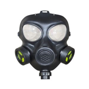 CARNIVAL BLACK PLASTIC GAS MASK 80637 KOUREAS TOYS