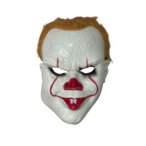 CARNIVAL PLASTIC MASK EVIL CLOWN PENNYWISE 80649 KOUREAS TOYS