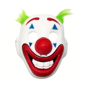 CARNIVAL PLASTIC MASK HAPPY CLOWN JOKER MASK 80650 KOUREAS TOYS