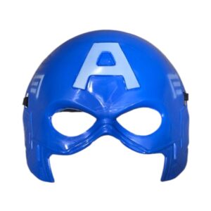 CARNIVAL PLASTIC SUPERHERO MASK BLUE CAPTAIN AMERICA 80658 KOUREAS TOYS