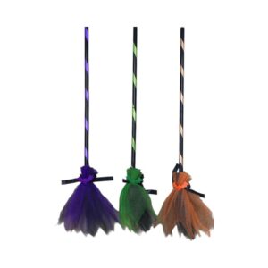 CARNIVAL ACCESSORIES WITCH'S BROOM WITH TULLE 80719 KOUREAS TOYS