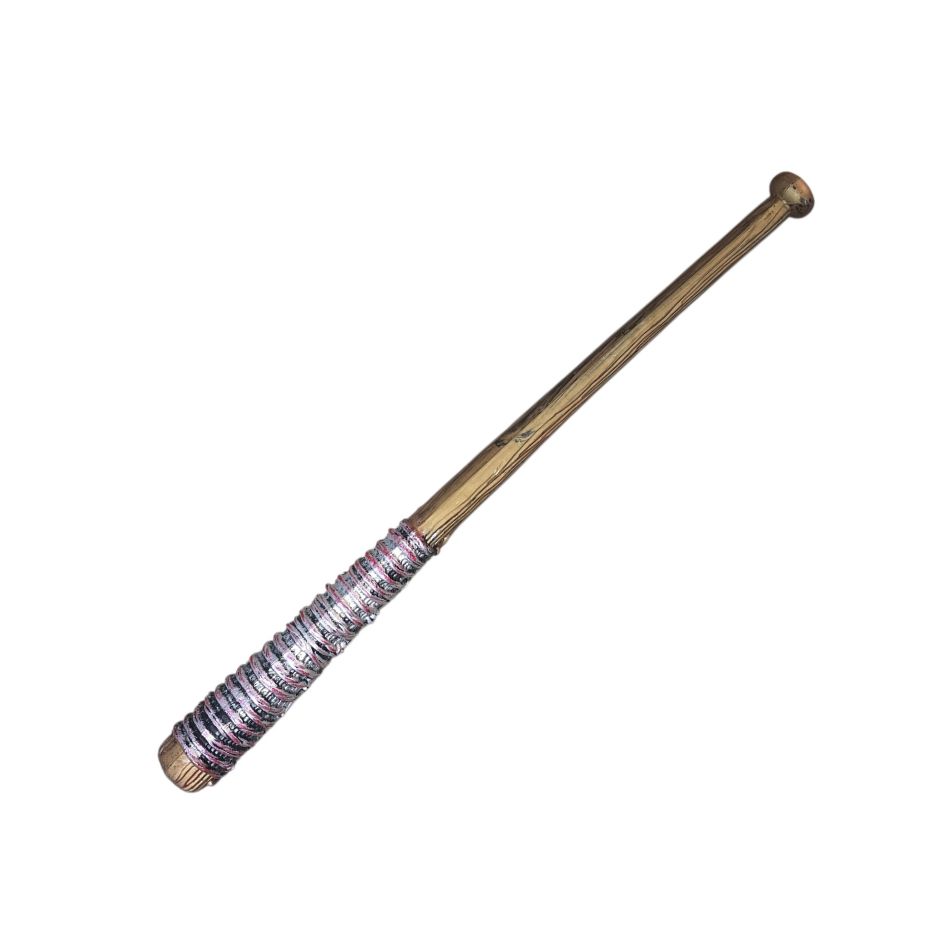 CARNIVAL ACCESSORIES BLOODY BASEBALL BAT WITH BARBED WIRE, BROWN-SILVER 80723 KOUREAS TOYS