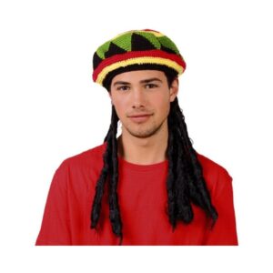 CARNIVAL RASTA HAT WITH BUILT-IN DREADLOCKS 80667 KOUREAS TOYS