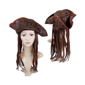 CARNIVAL PIRATE HAT WITH BUILT-IN DREADLOCKS 80668 KOUREAS TOYS