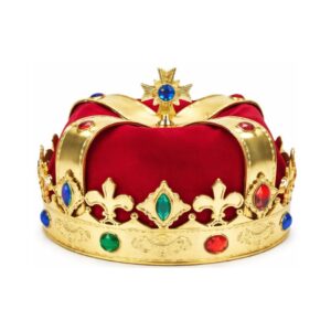 CARNIVAL ROYAL CORONATION CROWN WITH MULTICOLORED STONES – BLUE / RED / BLACK 80687 KOUREAS TOYS