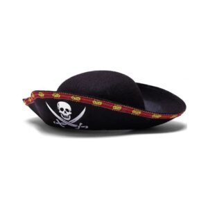 CARNIVAL PIRATE TRICORN HAT WITH SKULL 80708 KOUREAS TOYS