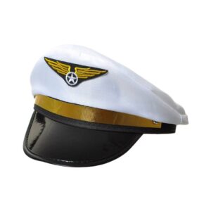 CARNIVAL WHITE AIRLINE PILOT HAT 80711 KOUREAS TOYS