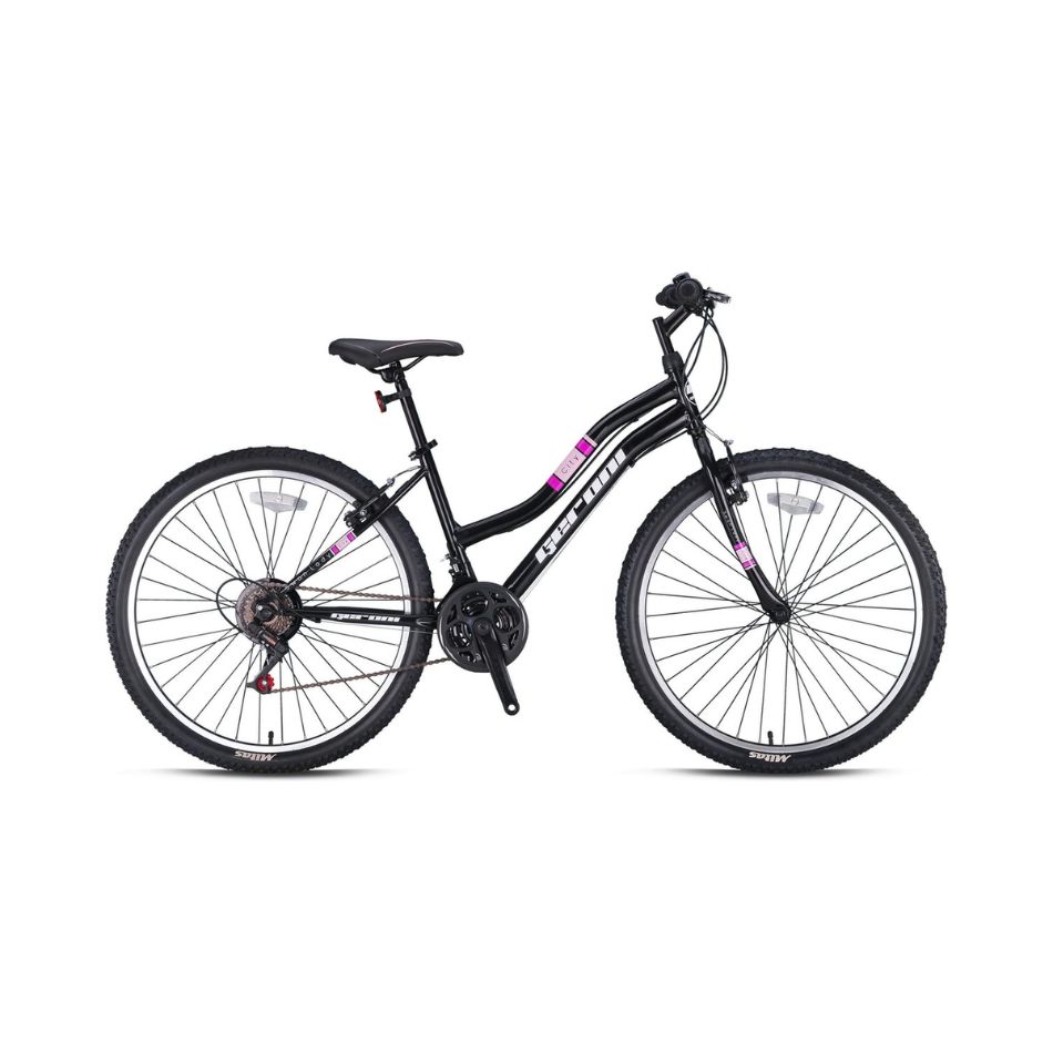 24" MTB LADY BICYCLE GERONI BLACK-PINK 21 SPEED KOUREAS TOYS