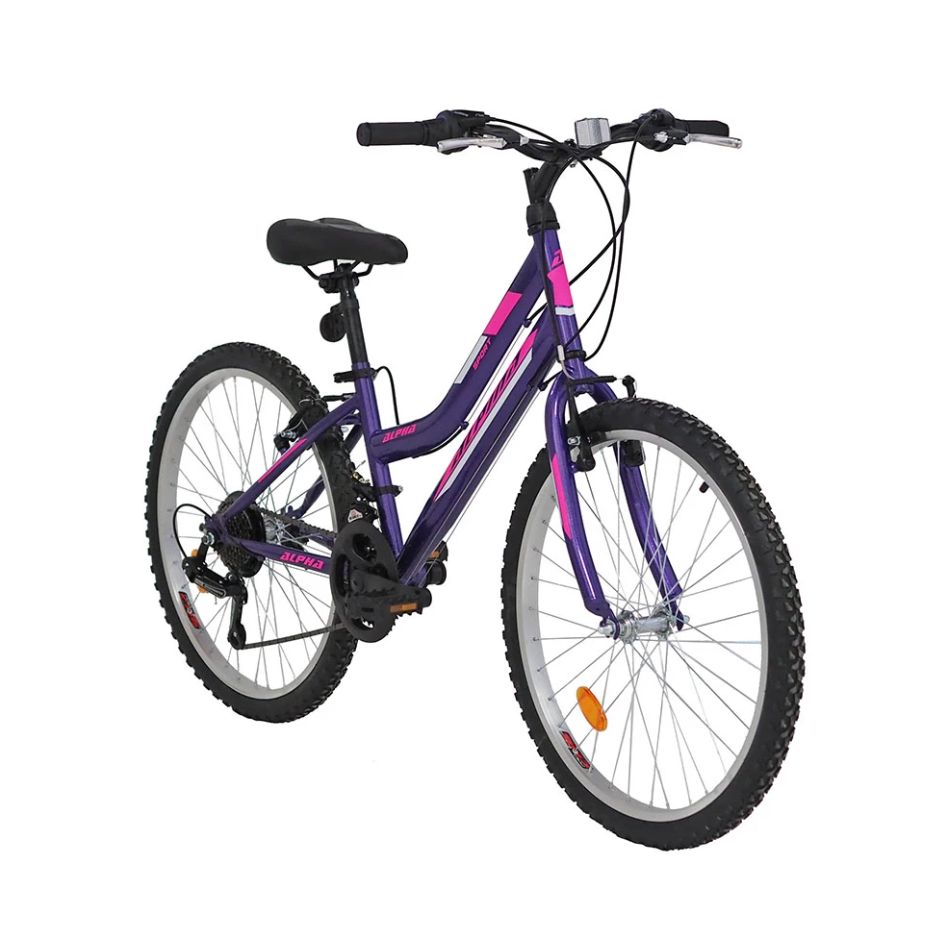 26" MTB LADY BICYCLE ALPINA PURPLE 21 SPEED KOUREAS TOYS